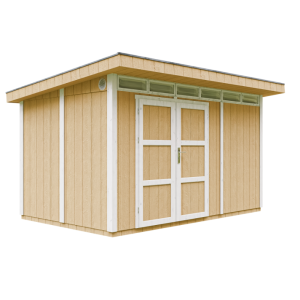 Caseta de jardín Timbela m904a-harvest honey, 8,7 m², premium, 412×279 cm