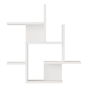 Prateleira de parede reyna 7 prateleiras 66x63x15cm branco [en.casa]