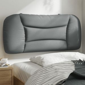Almofadão de cabeceira 90 cm tecido cinzento-claro ptob4603