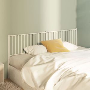 Cabeceira de cama 193 cm metal branco ptob7447