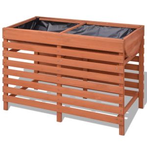 vidaXL jardinera de madera 100x50x71 cm