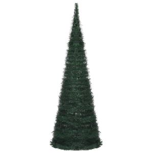 Árvore natal pop-up artificial pré-iluminada 180 cm verde pt8008