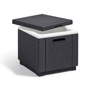 Keter geladeira de jardim ice cube grafite wxdxh cm 42x42x41