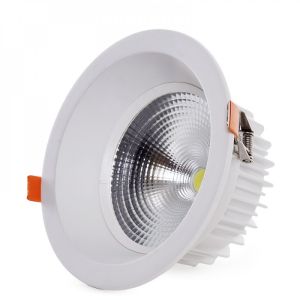 Foco downlight circular LED 24w 3360lm 2700ºk antirreflexo ugr19 40.000h