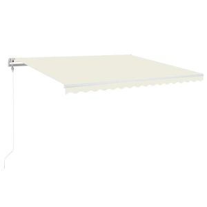 Toldo automático com LED e sensor de vento 450x350 cm cor creme