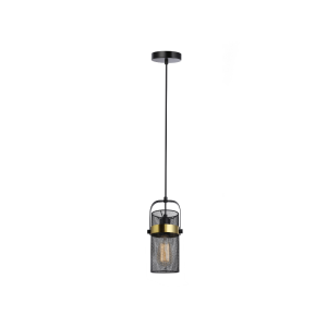 Lámpara colgante luminos - negro/oro