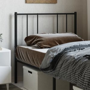 Cabeceira de cama 80 cm metal preto ptob9408
