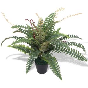 vidaXL samambaia artificial com vaso 60 cm verde