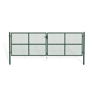 Portão de abrir em rede 4m oLGa a.130cm verde