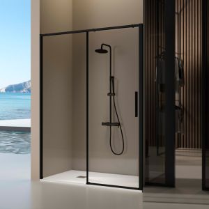 Divisória frontal série delta - preto fosco - 170-172,6 cmo - reversível