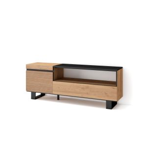 Móvel de tv, 150x35x57cm, carvalho rf3297