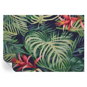 Papel de parede vinílico plantas exóticas 208x146 tulup