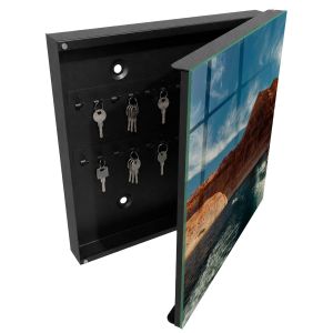 Caixa para chaves de vidro 30x30x5, abertura à direita tulup