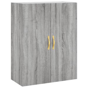 Armario de pared sonoma gris gran capacidad diseño moderno