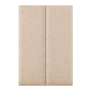 Conjunto de 2 painéis de parede carpino têxtil 90x30cm - bege [neu.haus]