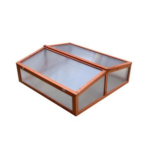 Estufa de madeira e policarbonato 90x82x32 cm wooden ii