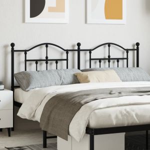 Cabeceira de cama 160 cm metal preto wgo5074
