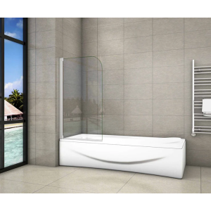 Aica tela dobrável para banheira,vidro 4mm,cinza fosco,(74-75)x140cm