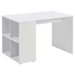 Fmd secretária c/ prateleiras laterais 117x72,9x73,5 cm branco