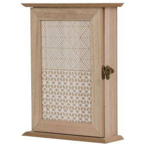 Armário para chave 20x6.5x26.5cm mdf color marrón Homcom