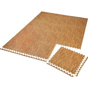 Conjunto de 12 tapetes de proteção antiderrapantes, castanho 61 x 61 cm ud