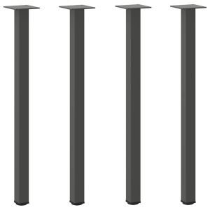 Pés de mesa - helloshop26 - conjunto de 4 (72-74 cm) - aço termolacado - tu