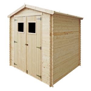 Abrigo de jardim em madeira 196x186x183/218 cm (3,65 m²) alexander i