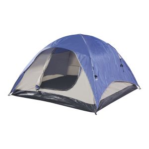 Tenda bergeijk  de teto duplo em poliéster 213x213x130 cm - azul/bege