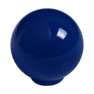 Puxador esfera de abs 34mm azul escuro brilhante, lote de 50