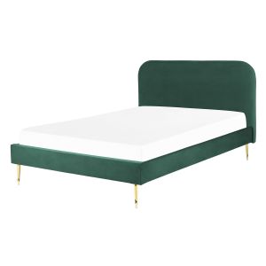 Cama veludo flayat 140 x 200 cm verde esmeralda