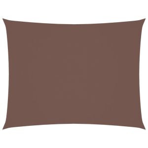 vidaXL toldo de vela rectangular tela oxford marrón 2x3,5 m