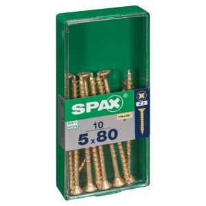 Tirafondo cabeza plana yellox - m - 5x80 mm