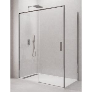 Cabine, resguardo retangular cetus 1+1 180x80 cm perfil crómio
