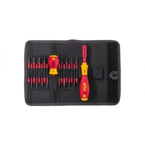 Conjunto de chaves de fenda e pontas slimvario wiha - 18 peças - 41231