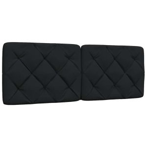 Almofadão de cabeceira 140 cm tecido preto ptob4757
