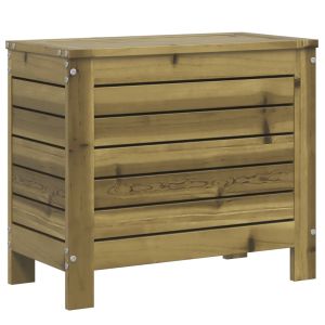 vidaXL taburete de jardín madera de pino impregnada 62x31,5x52 cm