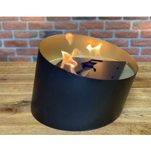 Tambora gold - lareira a bioetanol de inserção autónoma.