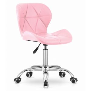 Valora avola couro ecológico rosa ergonômica escritório
