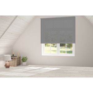 Estore de rolo screen  abertura 10%  perla cinza 135 x 190cm