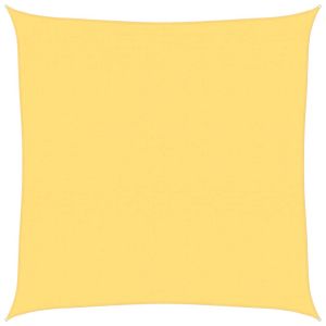vidaXL toldo de vela hdpe beige 160 g/m² 7x7 m