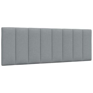 Almofadão de cabeceira 120 cm tecido cinzento-claro ptob5402