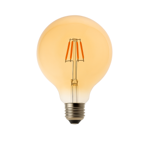 Lâmpada LED g125 E27 E27 globe filamento 8w 700lm. Luz quente 2700k