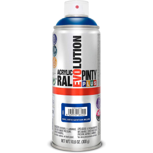 Spray acrílico brilhante pintyplus ral 400 ml (azul genciana ral 5010)