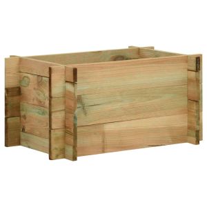 vidaXL jardinera de verduras madera pino impregnada 40 cm
