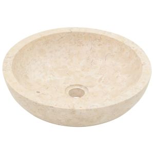 Lavatório 40x12 cm mármore creme