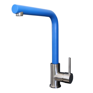 Esseloki mezclador para fregadero de acero inoxidable con caño azul