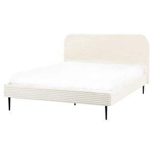 Cama bombazine flayat 160 x 200 cm branco creme