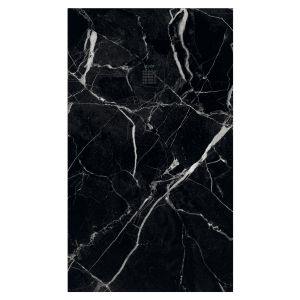 Ondee - base de duche nola 3 - cortável - 80x140 - mármore preto - batoque