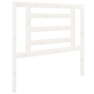 vidaXL cabecero de cama madera maciza de pino blanco 96x4x100 cm