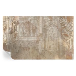 Papel de parede vinílico ornamentos históricos 416x254 tulup